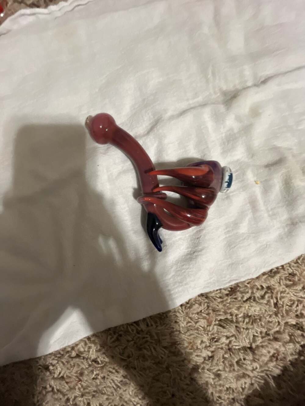 Hand-Blown Glass Monster Claw Hand Piece